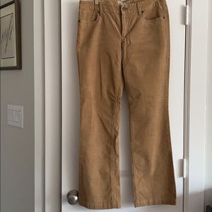 J. Crew | women camel corduroy pants size 30s